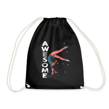 Great Style - Women's Gymnastic Dance - Drawstring Bag - black - Front