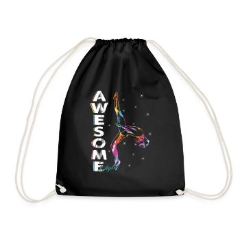 Great Style - Women's Gymnastic Dance - Drawstring Bag - black - Front