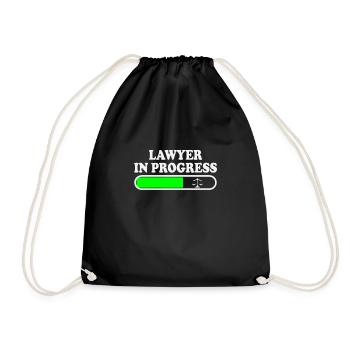 Lawyer Saying Funny Law Student Lawyer - Drawstring Bag - black - Front