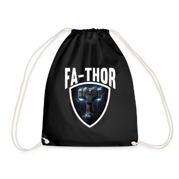 Papa Vathor Va Thor Fête des pères Fête des pères Cadeau de fête des pères - Sac de sport léger - noir - Devant