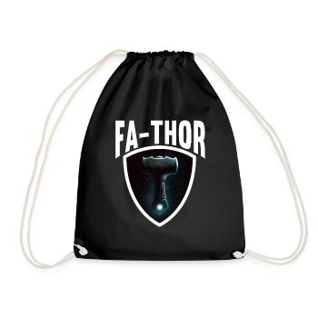 Papa Vathor Va Thor Fête des pères Fête des pères Cadeau de fête des pères - Sac de sport léger - noir - Devant