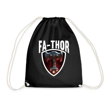 Papa Vathor Va Thor Fête des pères Fête des pères Cadeau de fête des pères - Sac de sport léger - noir - Devant