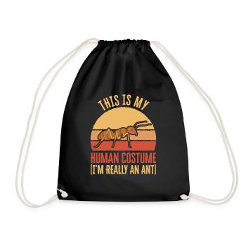 Ant Insect Collector Entomologist - Drawstring Bag - black - Front
