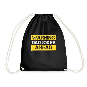 Warning Dad Jokes Ahead Gift For Father's Day - Sac de sport léger - noir - Devant