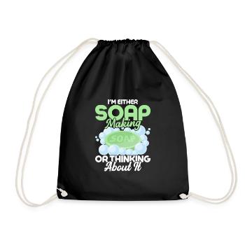 Je fais du savon ou j’y pense soapma - Sac de sport léger - noir - Devant