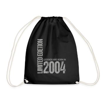 19. Geburtstag Junge Mädchen 19 Jahre 2004 Lustig - Turnbeutel - Schwarz - Vorne
