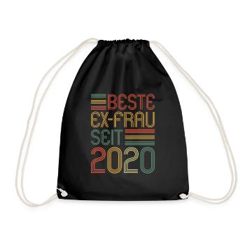 Weltbeste Ex-Frau seit 2020 Scheidungs - Turnbeutel - Schwarz - Vorne