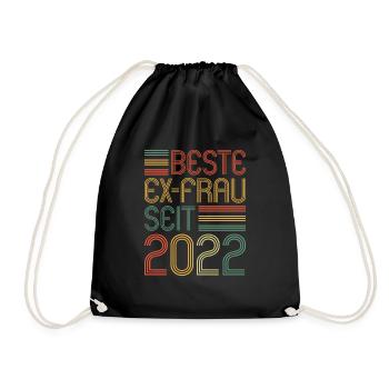Weltbeste Ex-Frau seit 2022 Scheidungs - Turnbeutel - Schwarz - Vorne