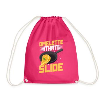 Omelette qui glisse des citations amusantes pour les amateurs d’œufs - Sac de sport léger - fuchsia - Devant
