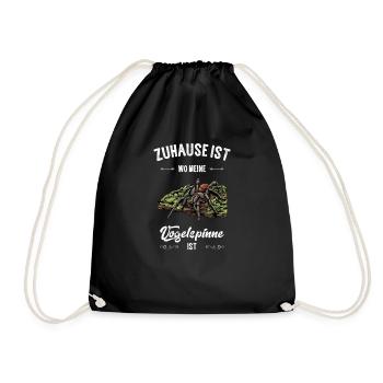 Vogelspinne I Tarantula Terrarium Motiv für - Turnbeutel - Schwarz - Vorne
