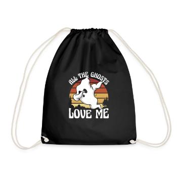 Les fantômes m’aiment - Sac de sport léger - noir - Devant