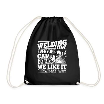 Welder Welding Not Everyone Can Do It - Drawstring Bag - black - Front