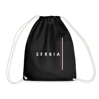 Belgrade Serbia Serbian Serbian Srbija Yugoslavija - Turnbeutel - Schwarz - Vorne