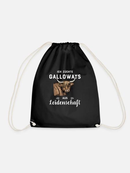 Galloway Rind I Schottland Rinderzucht für - Turnbeutel - Schwarz