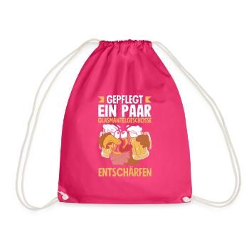 Gepflegt ein paar Glasmantelgeschosse Entschärfen - Turnbeutel - Fuchsia - Vorne