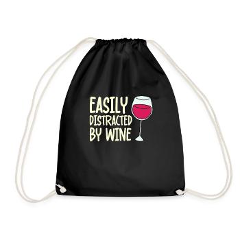 Distrait par les buveurs de vin - Sac de sport léger - noir - Devant