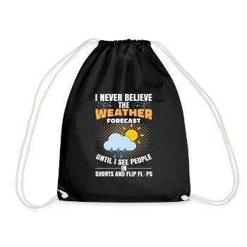 Je ne dément jamais les prévisions météorologiques - Sac de sport léger - noir - Devant