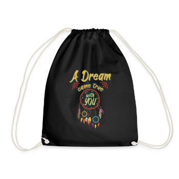 A Dream Came True With You Dream Catcher - Turnbeutel - Schwarz - Vorne