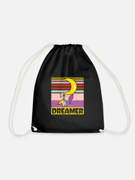 Dreamer Distressed Dreamcatcher - Turnbeutel - Schwarz