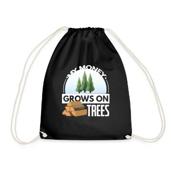 My Money Grows On Trees - Turnbeutel - Schwarz - Vorne