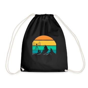 Amateur Radio Radio Funkter Cadeau - Sac de sport léger - noir - Devant