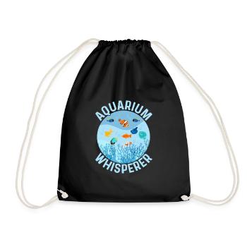 Aquarium Whisperer Aquarium Propriétaire Garde de poissons - Sac de sport léger - noir - Devant
