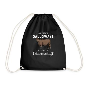 Galloway Rind I Schottland Rinderzucht für - Turnbeutel - Schwarz - Vorne