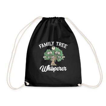 Genealogy Genealogy Genealogist - Drawstring Bag - black - Front
