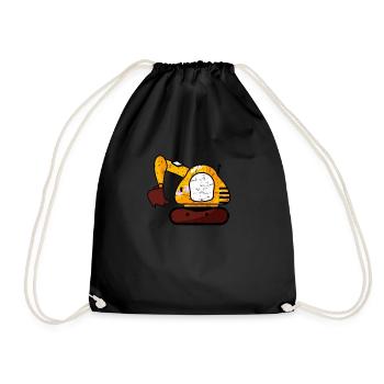 Pelle écologique pour conducteur de pelle hommes et garçons - Sac de sport léger - noir - Devant
