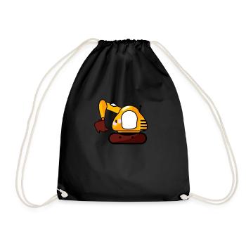 Pelle écologique pour conducteur de pelle hommes et garçons - Sac de sport léger - noir - Devant