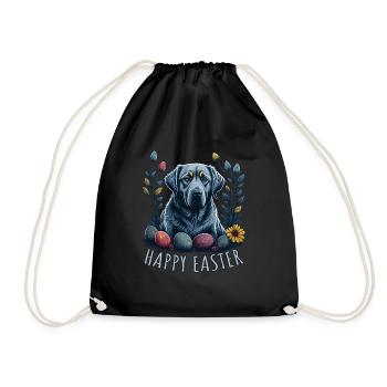 Beau chien Beagle Pâques Printemps Beagle - Sac de sport léger - noir - Devant