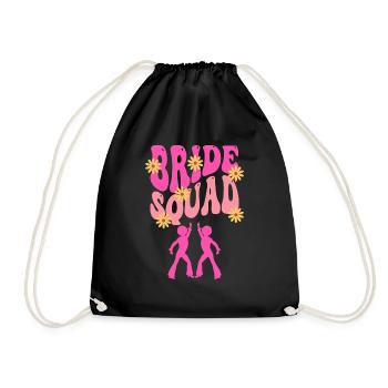 Bride Squad - Drawstring Bag - black - Front