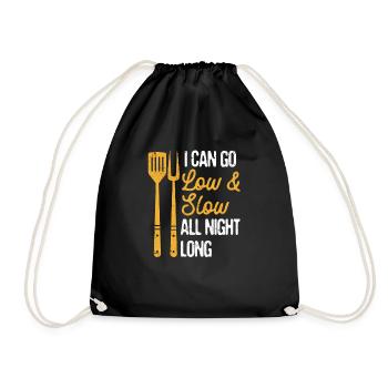 Je peux faire un barbecue bas et lent toute la nuit - Sac de sport léger - noir - Devant