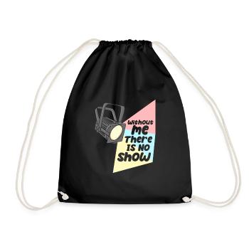 Technicien d’éclairage Pas de spectacle sans moi - Sac de sport léger - noir - Devant