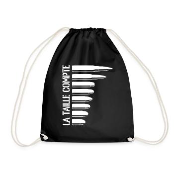 Humour Tir Sportif - C'est la taille qui compte 3 - Sac de sport léger - noir - Devant