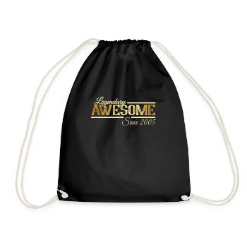 Légendaire Génial Millésime 2005 - Sac de sport léger - noir - Devant