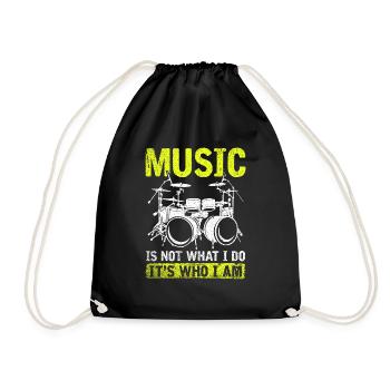 La musique n’est pas ce que je fais, c’est qui je suis - Sac de sport léger - noir - Devant