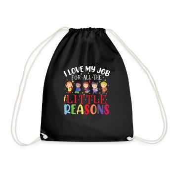 Back To School Teacher - Drawstring Bag - black - Front