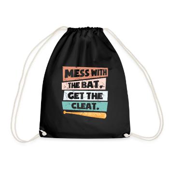 Drôle de softball - Sac de sport léger - noir - Devant