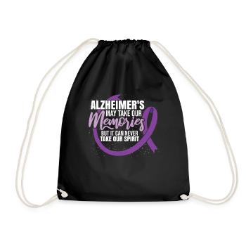 La maladie d’Alzheimer peut prendre nos souvenirs - Sac de sport léger - noir - Devant