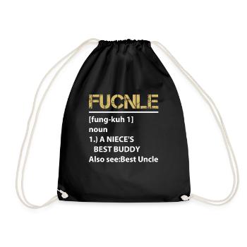 Funcle Definition - Turnbeutel - Schwarz - Vorne