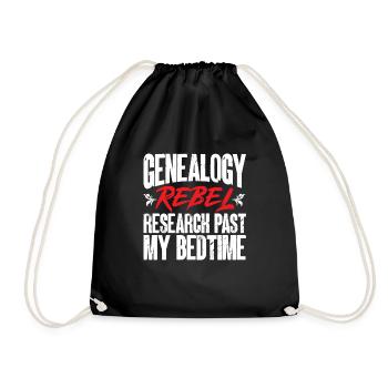 Généalogie Généalogie Généalogiste - Sac de sport léger - noir - Devant