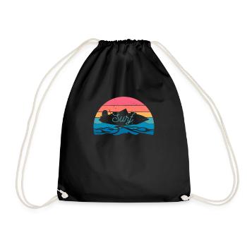 Wakesurf Bateau Vague Wakesurf Activité estivale - Sac de sport léger - noir - Devant