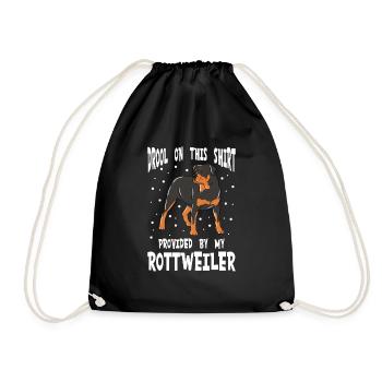 Bave sur cette chemise fournie par mon rottweiler - Sac de sport léger - noir - Devant