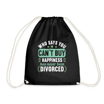 Qui a dit que vous ne pouvez pas acheter Le bonheur n’a jamais divorcé - Sac de sport léger - noir - Devant