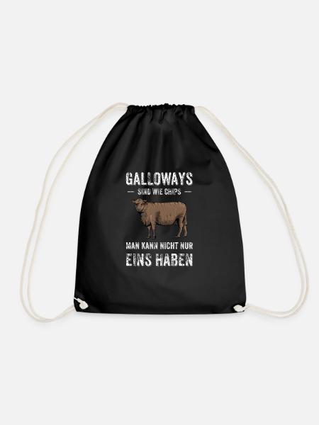 Galloway Rind I Schottland Rinderzucht für - Turnbeutel - Schwarz