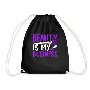 Beauty Is My Business - Drawstring Bag - black - Front