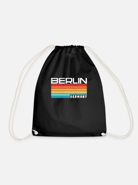 Berlin Berlinerin Berlin City Berlin - Drawstring Bag - black
