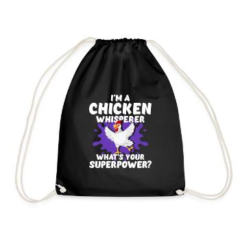 Poulets - Sac de sport léger - noir - Devant