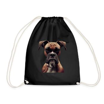Boxer Hundebesitzer Hund Hunde Hunderasse Boxer - Turnbeutel - Schwarz - Vorne